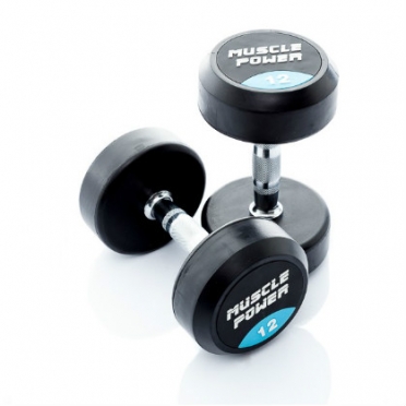 Muscle Power ronde Dumbbellset 12 - 20 KG MP916